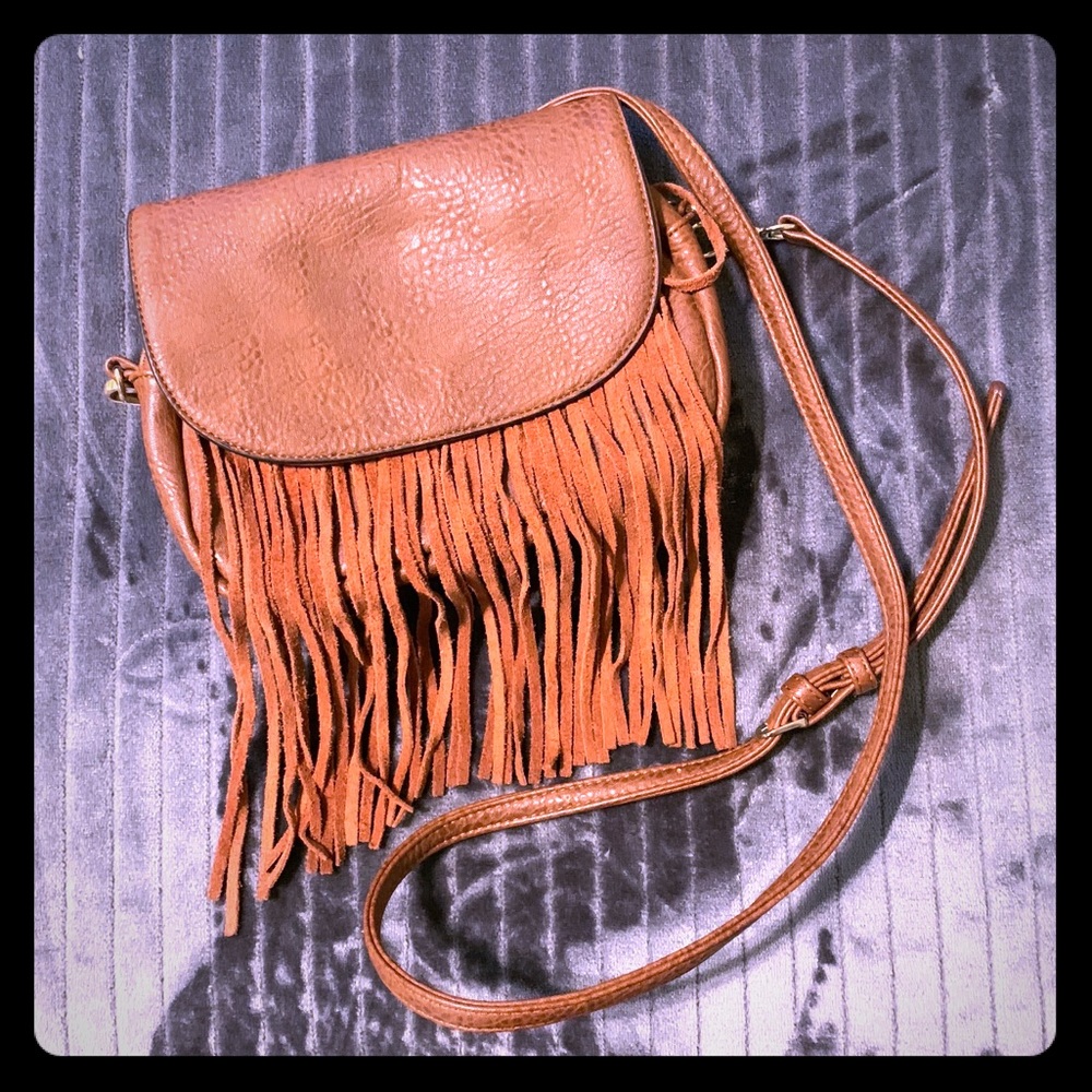 Brown fringe crossbody Purse 👜